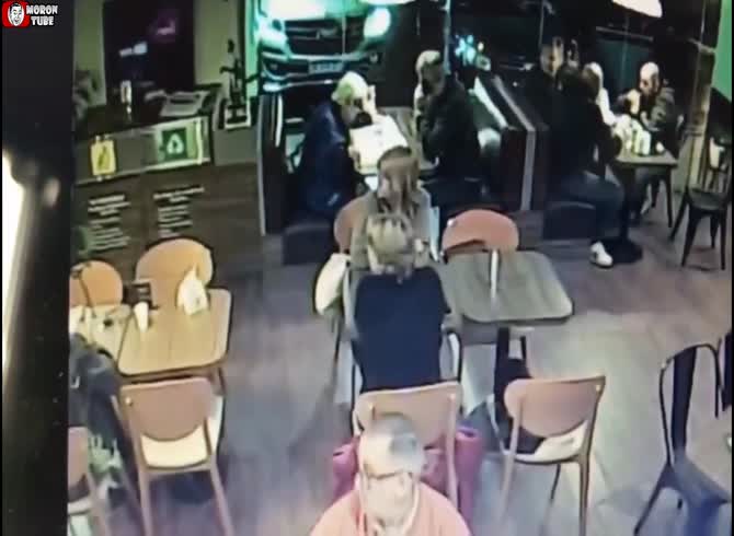Video :Because he hogs the paper, he has his nose blasted off